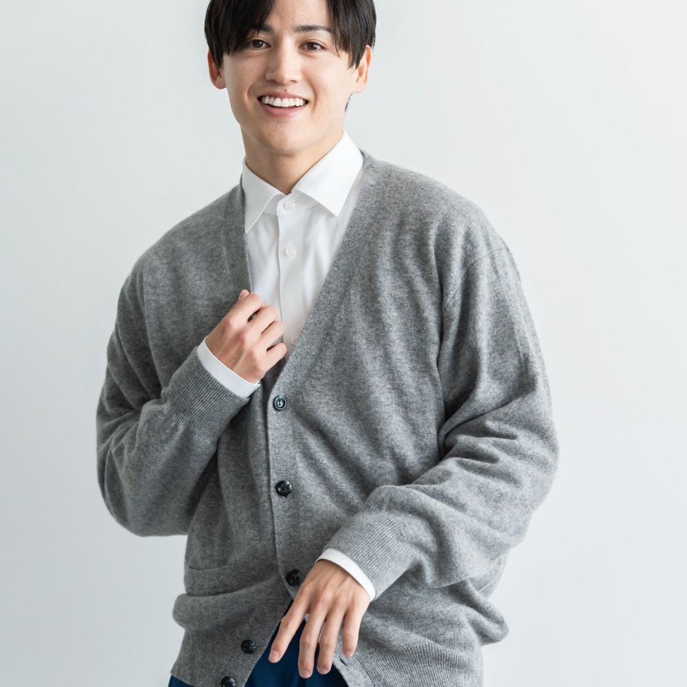 アルカディアルカ arcadiarca カシミヤ カーディガン メンズ vネック M