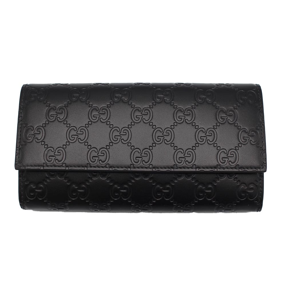 グッチ GUCCI 長財布 779785 CWC1G 1000 ブラック グッチシマ レザー