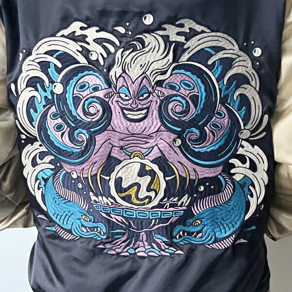 ディズニー ヴィランズ アースラ ワールドツアー スカジャン L