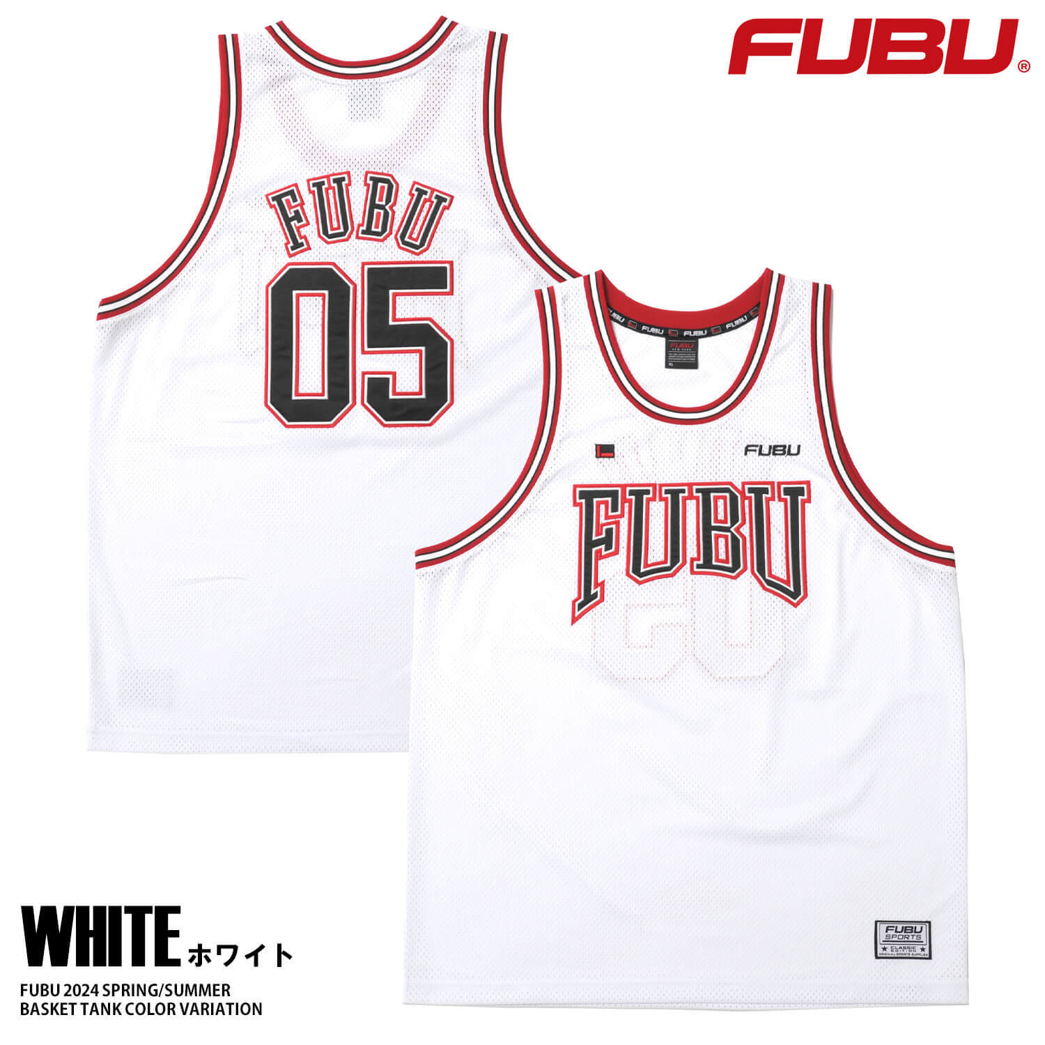 FUBU フブ タンクトップ トップス メンズ レディース メッシュ ドライ