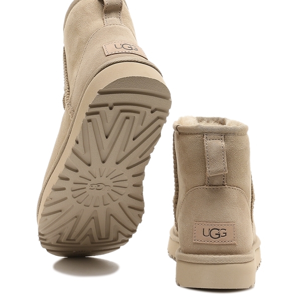 アグUGG☆超美品☆激可愛♡ムートンブーツ ファー付き ベージュ38 24cm