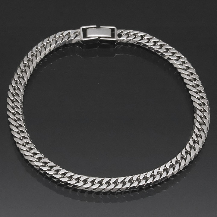 シルバー925 メキシカン クロス 喜平 シルバー ブレスレット 約20cm