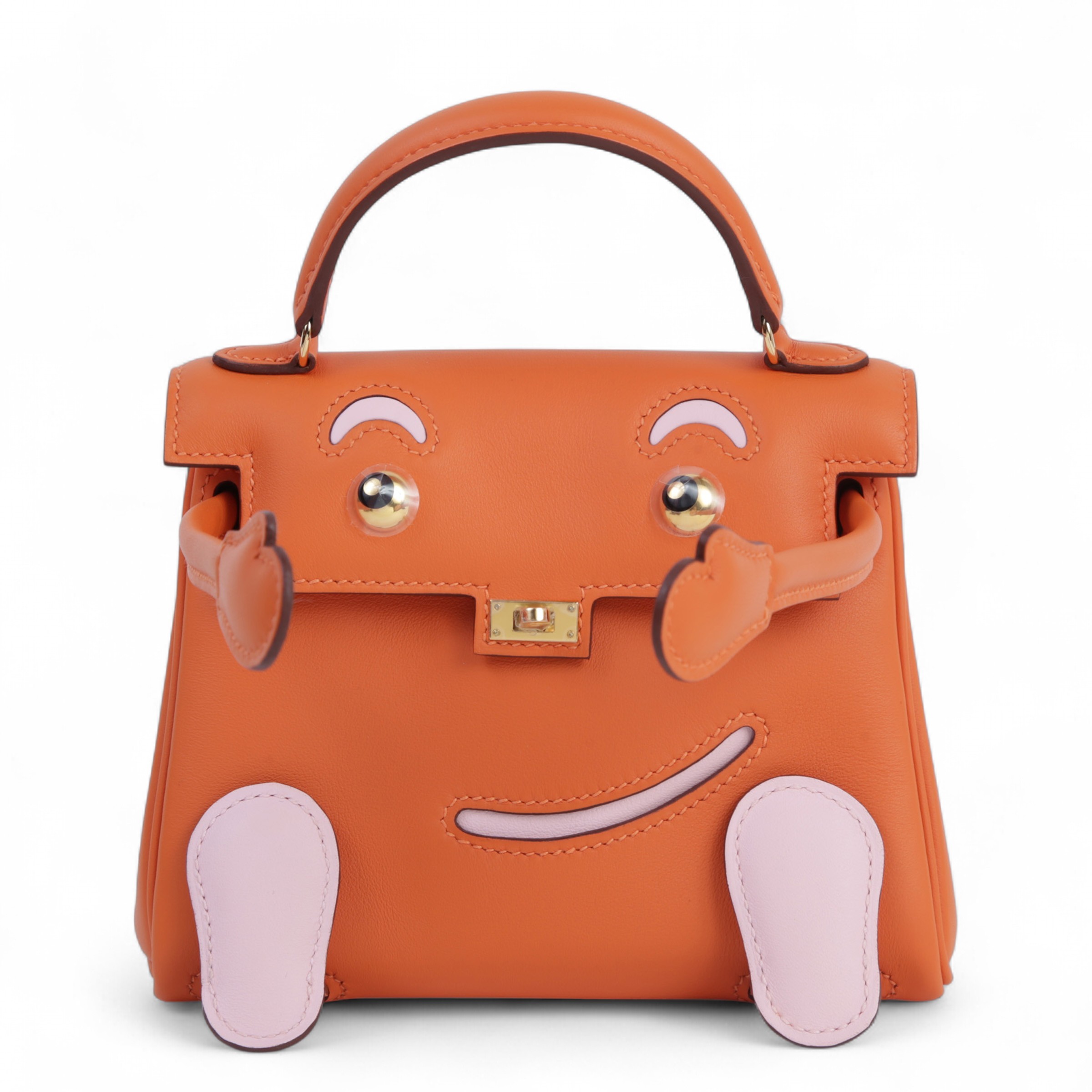 ランク N 新品 HERMÈS エルメス ケリードール オレンジ (93) ローズ