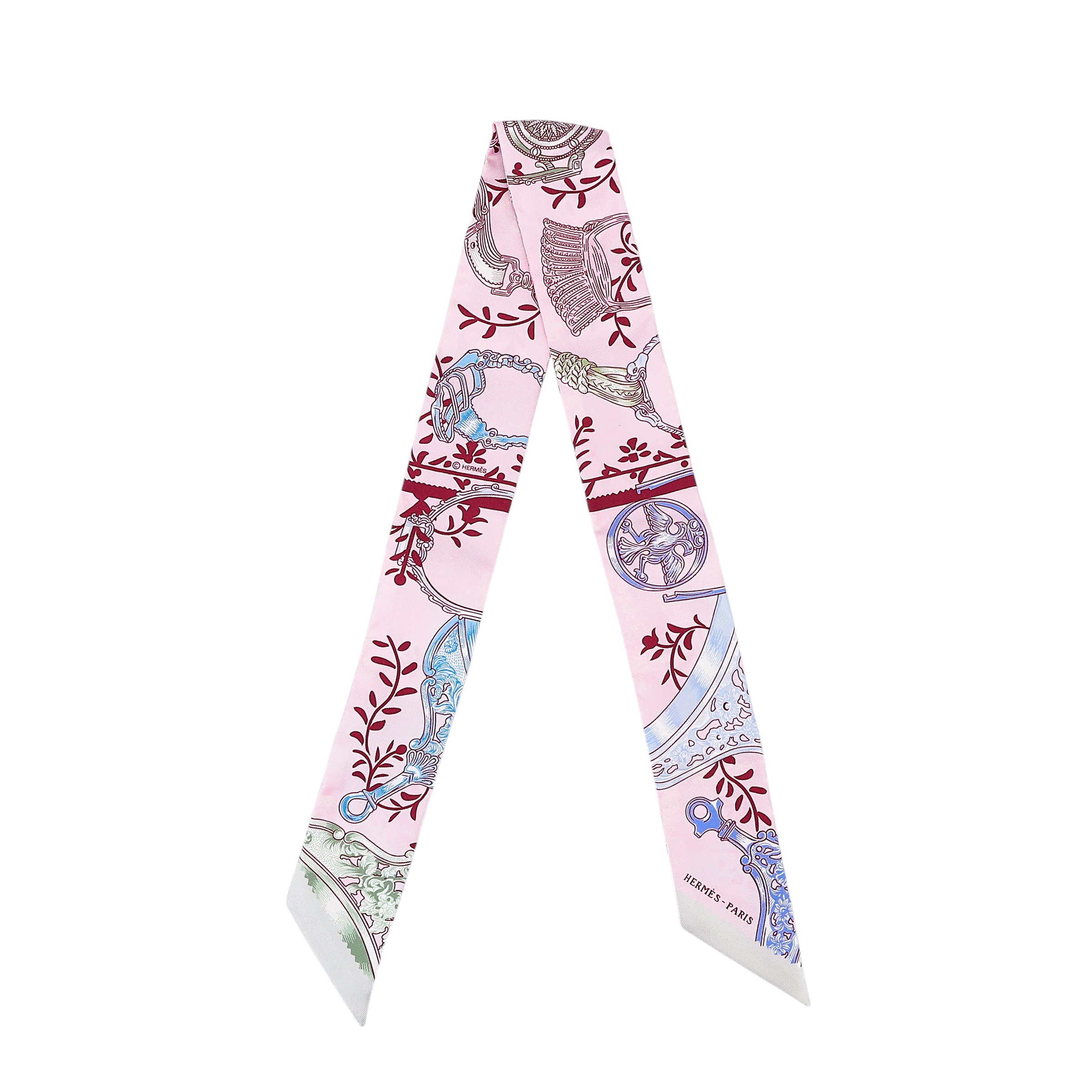 ランク N 新品 HERMÈS エルメス ツイリー 鐙リミックス パープル