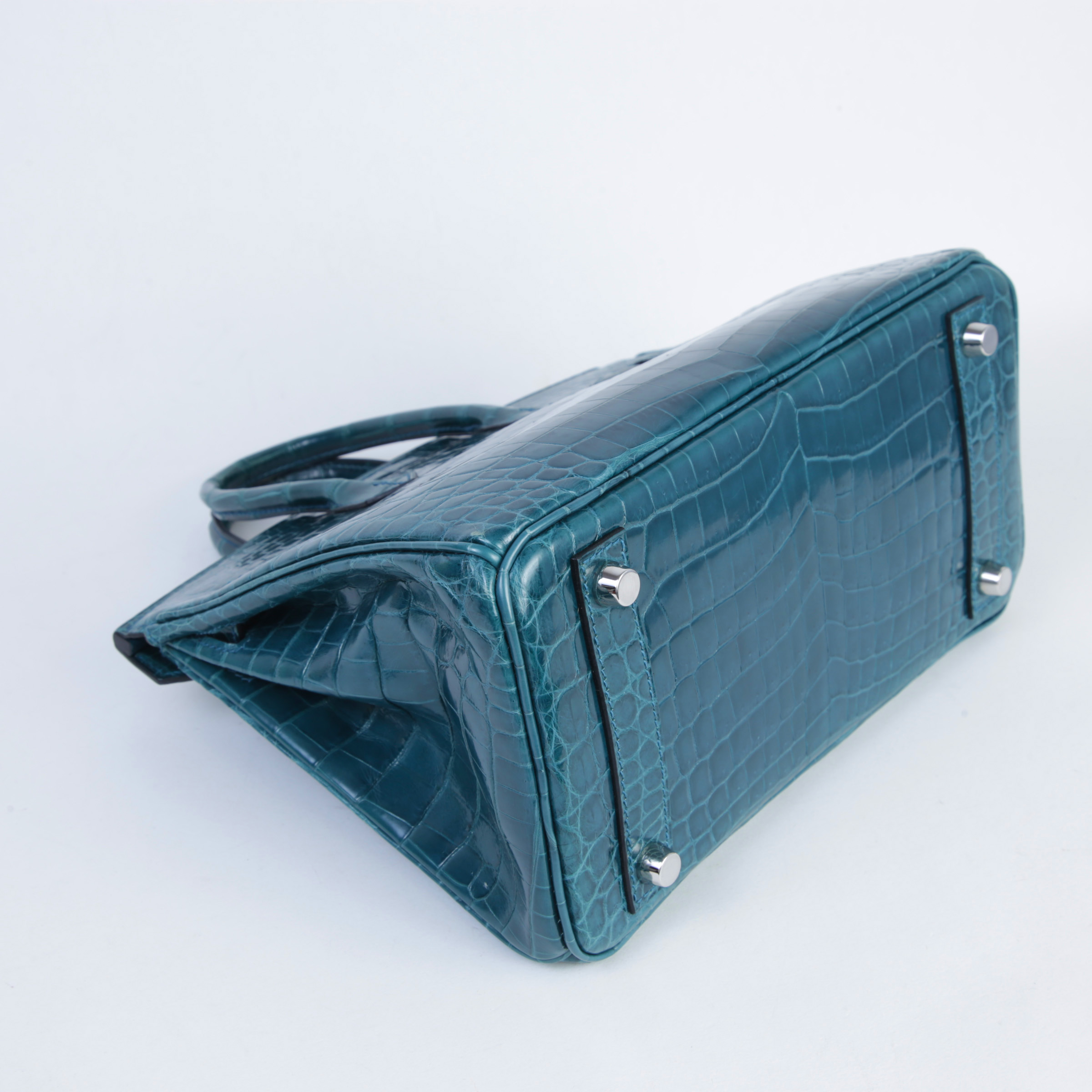 Very Good ( Rank A) HERMÈS Birkin 25 Colvert (1P) Shiny Niloticus