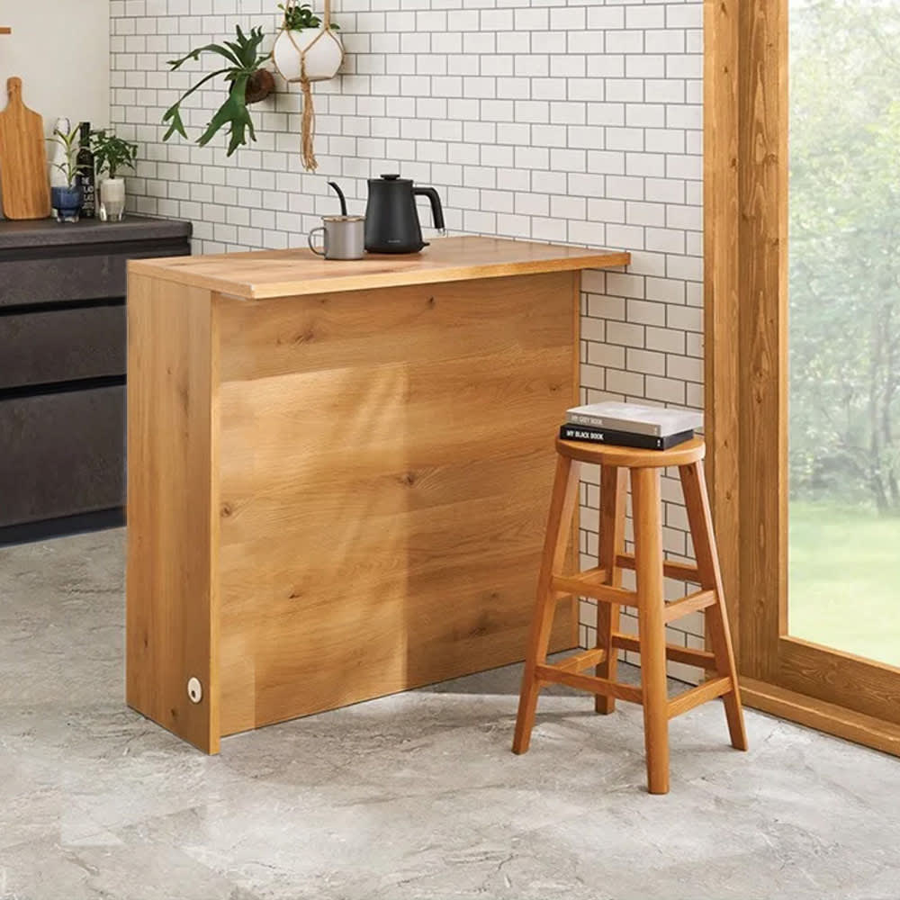 置くだけでカフェ風に！間仕切りアイランドカウンター 幅90cm 通販