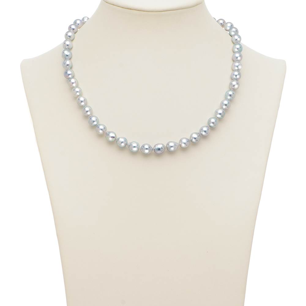 7.5mmアコヤバロックパール ネックレス（ブルー系） 通販 - ディノス