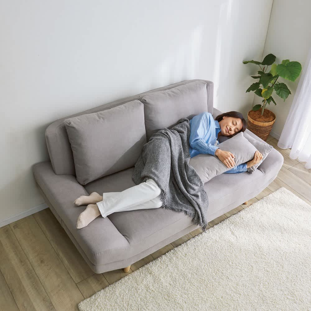 ゆったり座面のごろ寝ソファ 2人用ソファ 通販 - ディノス