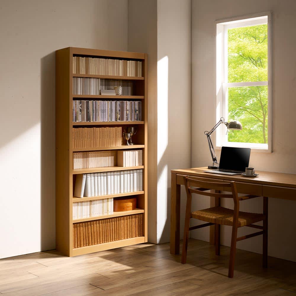 棚板ガッチリ頑丈本棚 幅80cm 通販 - ディノス