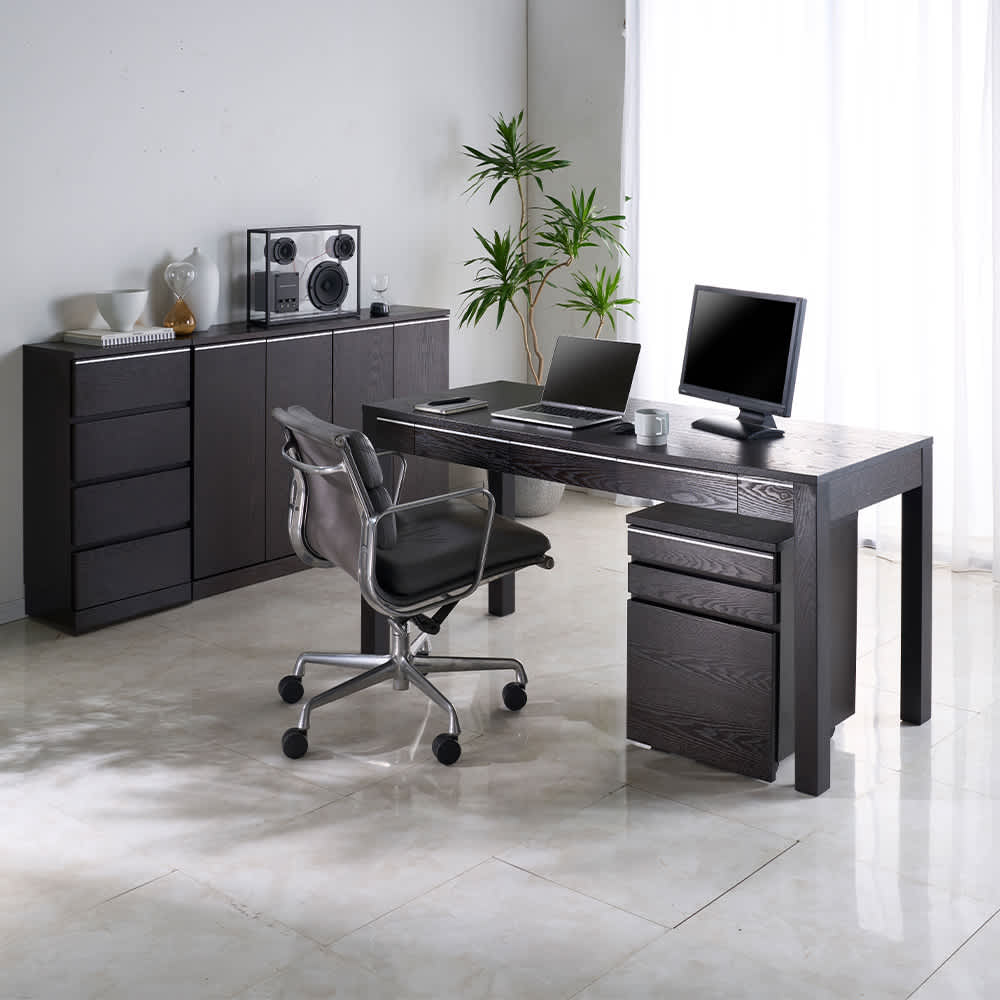 天然木アルミラインシリーズ デスク 幅150cm 通販 - ディノス