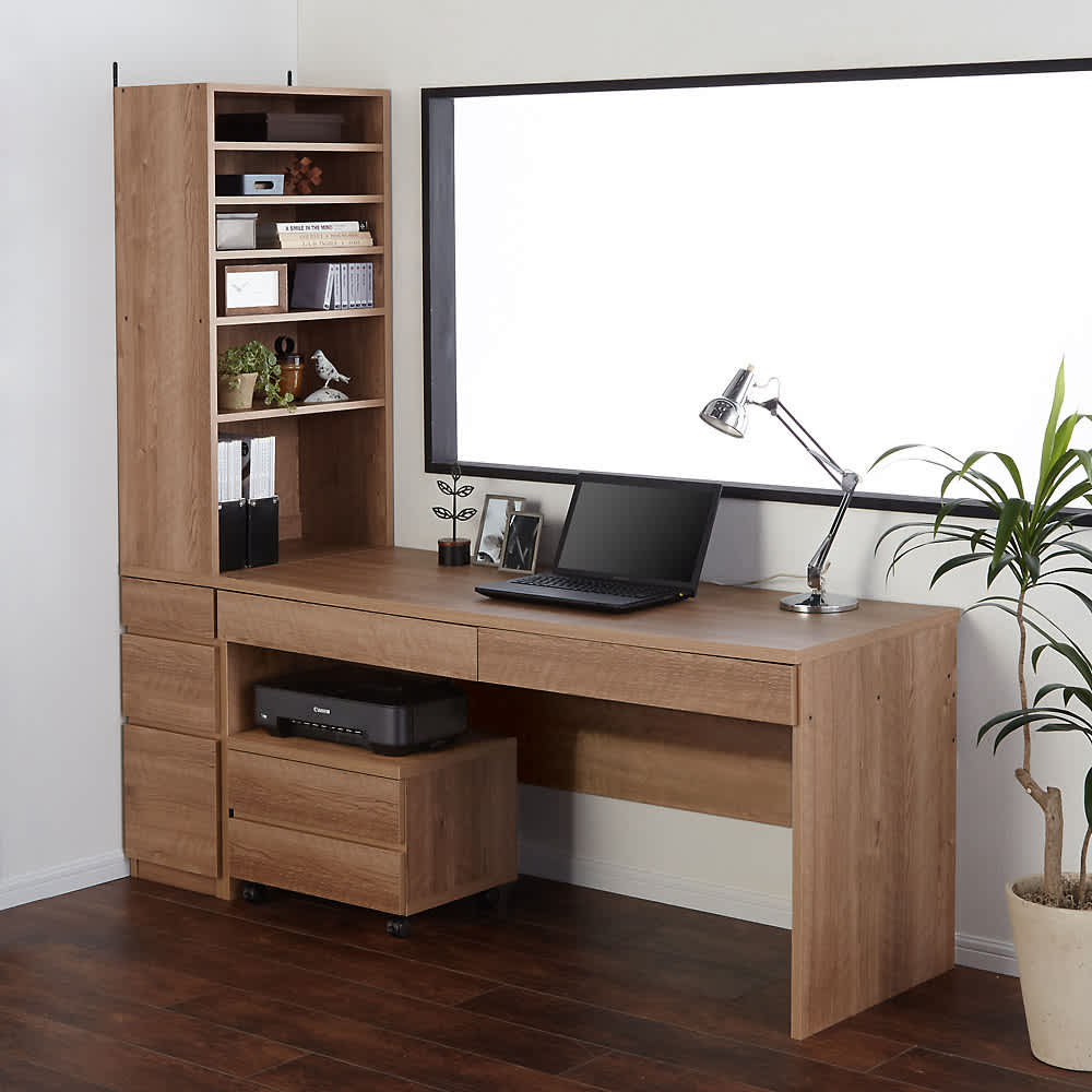 天然木調 配線すっきりデスクシリーズ デスク・幅150奥行60cm 通販