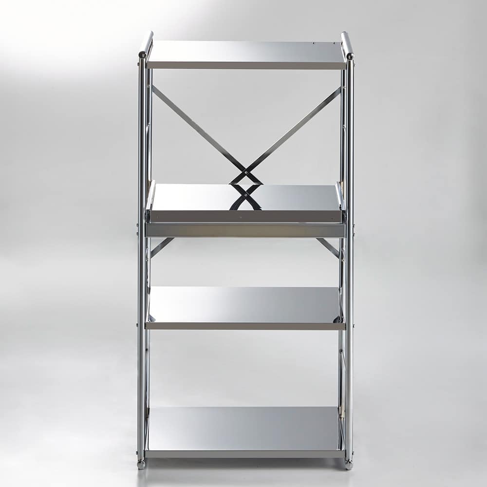 ステンレス大型レンジラック ミドルオープン（幅60cm/幅80cm） 通販