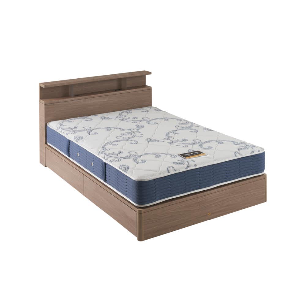 SIMMONS/シモンズ シェルフII 引き出し付きベッド 5.5インチポケット