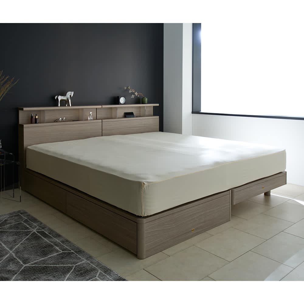 SIMMONS/シモンズ シェルフII 脚タイプベッド 6.5インチマットレス付き