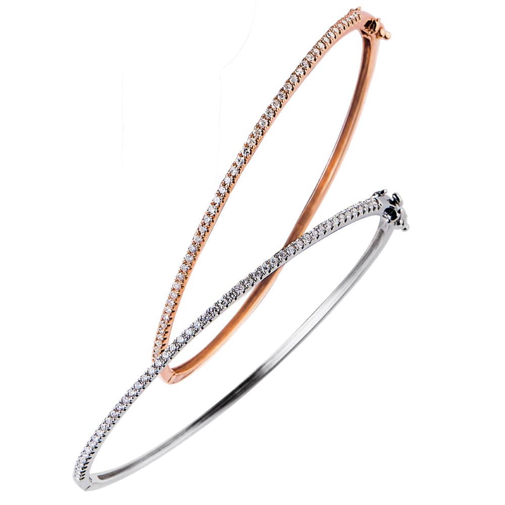 K18 0.5ctダイヤ バングル 通販 - ディノス