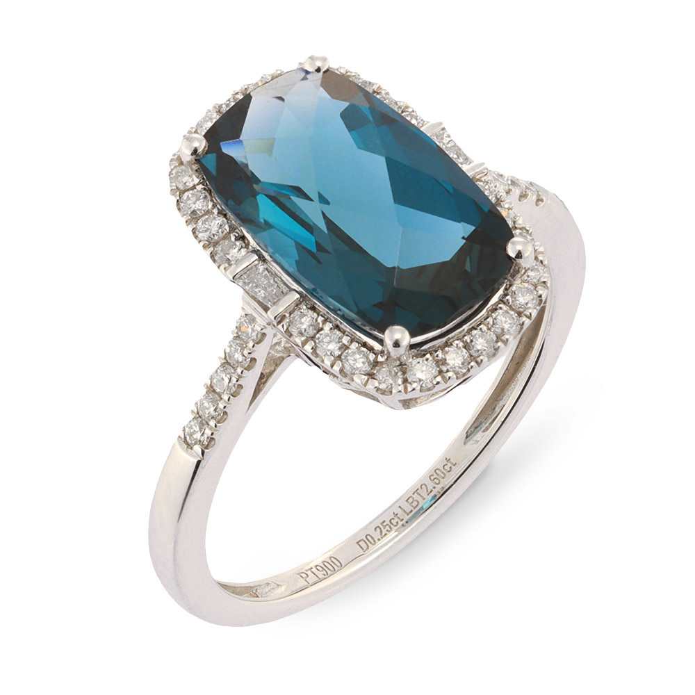 Pt ロンドンブルートパーズ リング 通販 - ディノス