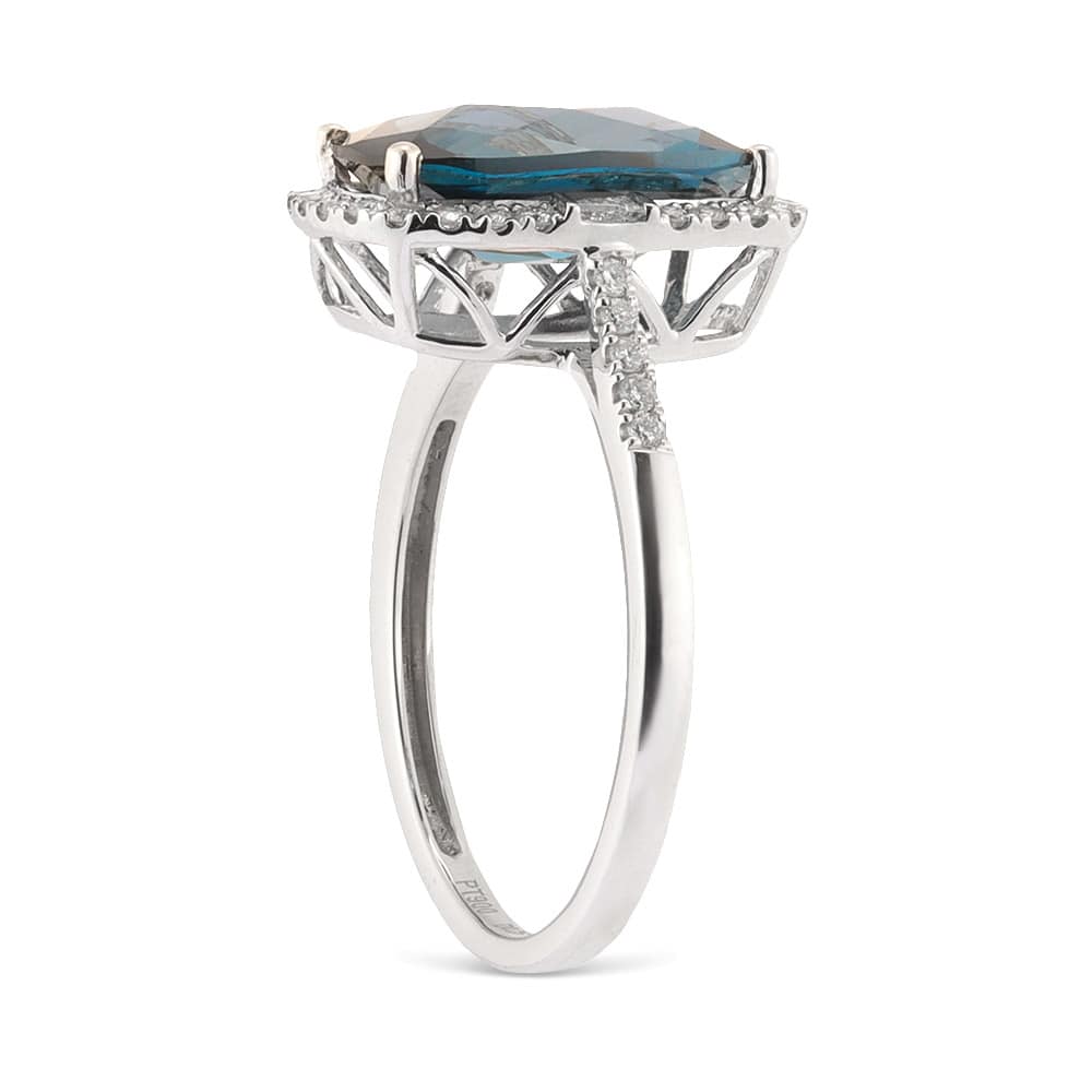 Pt ロンドンブルートパーズ リング 通販 - ディノス