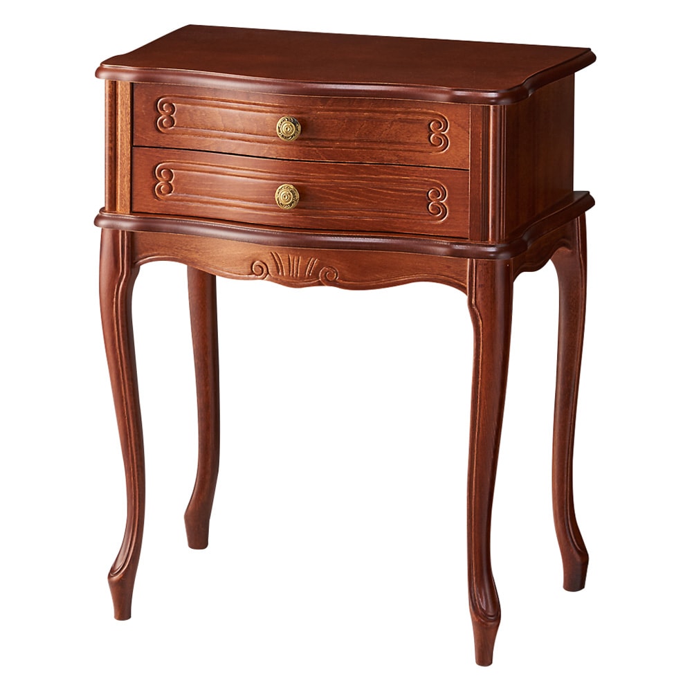 イタリア製 コンパクト収納家具シリーズ 猫脚サイドチェスト 3杯タイプ