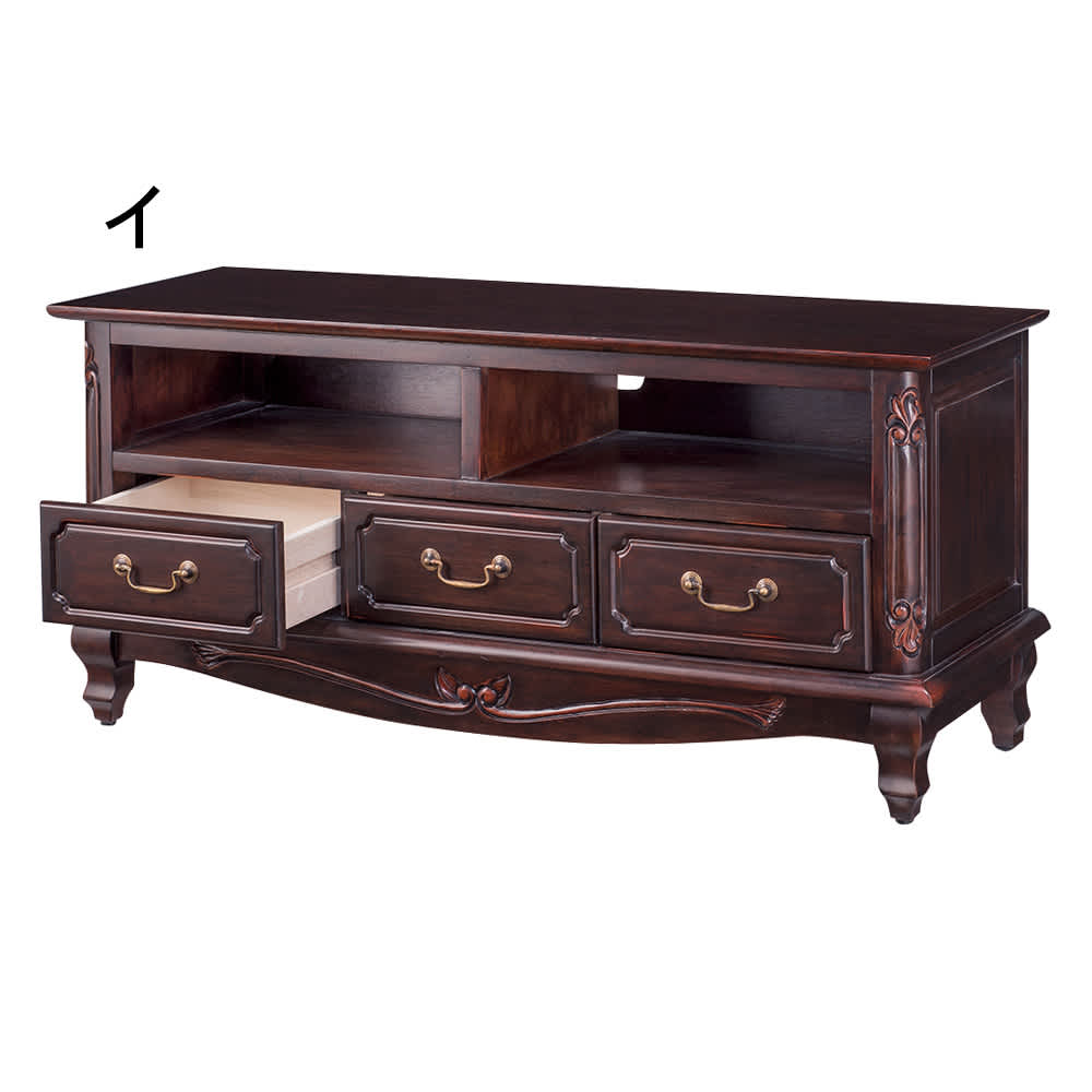 テレビ台 幅113高さ51cm 【アンティーク調クラシックシリーズ】 通販