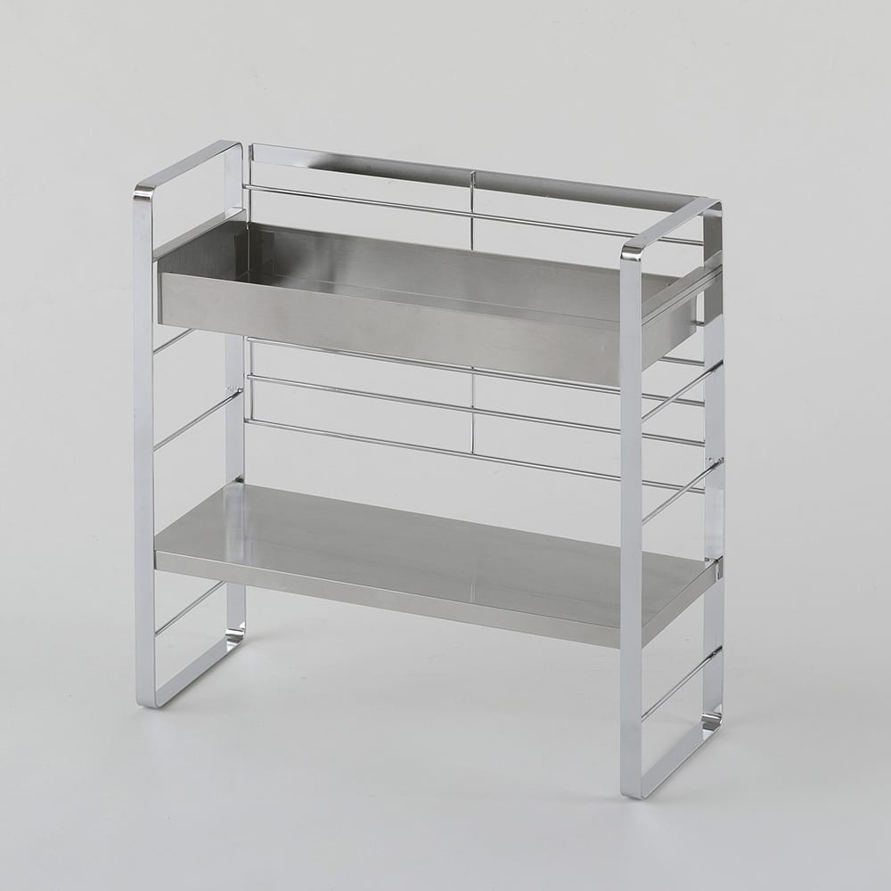 幅が選べるステンレス棚スパイスラック（上段ボックスタイプ） 通販