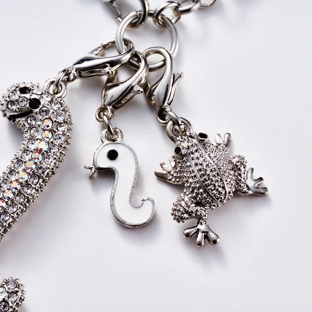 クリスタルガラス ヘビ バッグチャーム 通販 - ディノス