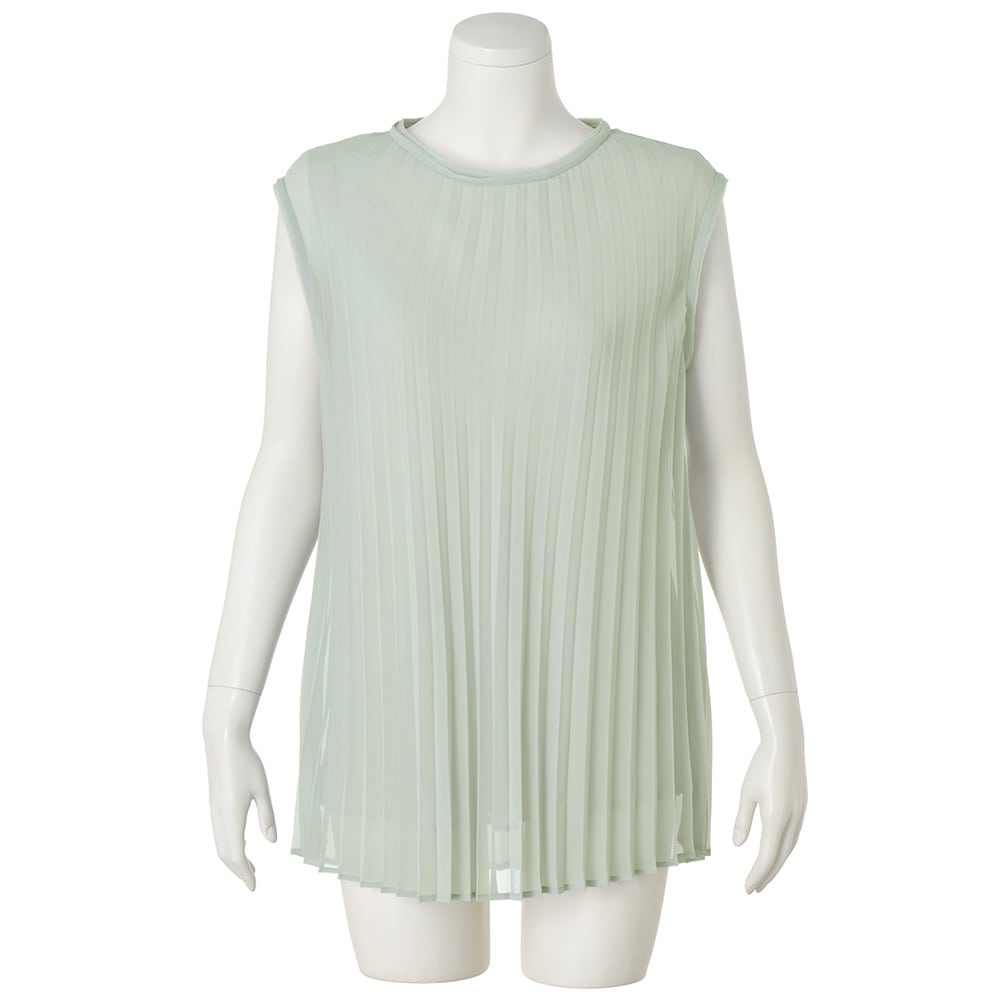 プリーツフレアー ノースリーブ チュニック 通販 - ディノス