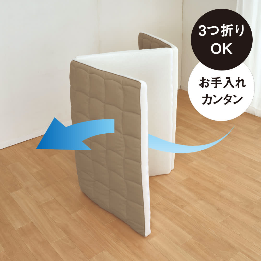 ブレスエアー（R）敷布団 リファイン（厚さ5cm） 枕付き （シングル