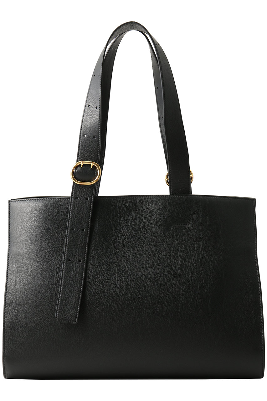 JIL SANDER(ジル サンダー)｜CANNOLO レザートートバッグ/ブラック の