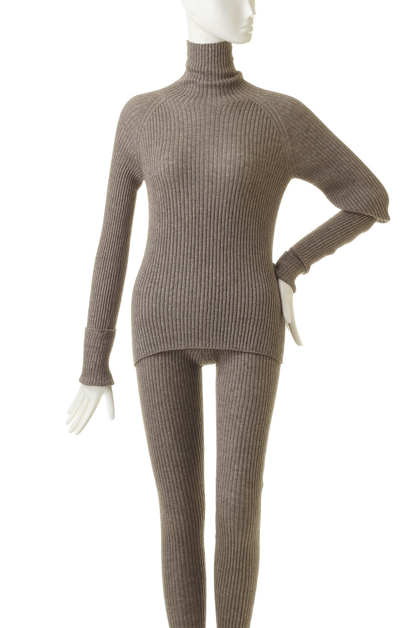 PRISTINE(プリスティン)｜ヤク混リブタートル/グレー の通販｜ELLESHOP