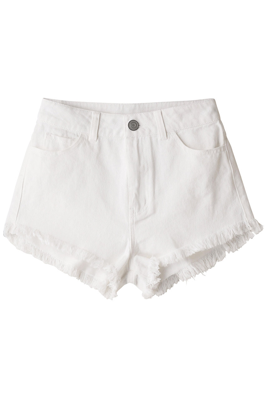 Reir(水着)(レイール(ﾐｽﾞｷﾞ))｜ホワイトデニムショートパンツ/ホワイト