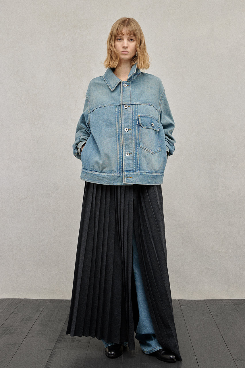 THE RERACS(ザ・リラクス)｜JEAN ジャケット/ブリーチライトブルー の