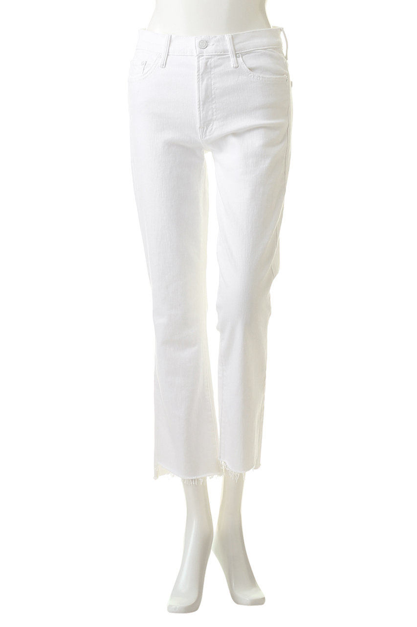 MOTHER(マザー)｜THE INSIDER CROP STEP FRAY ホワイトデニム/ホワイト