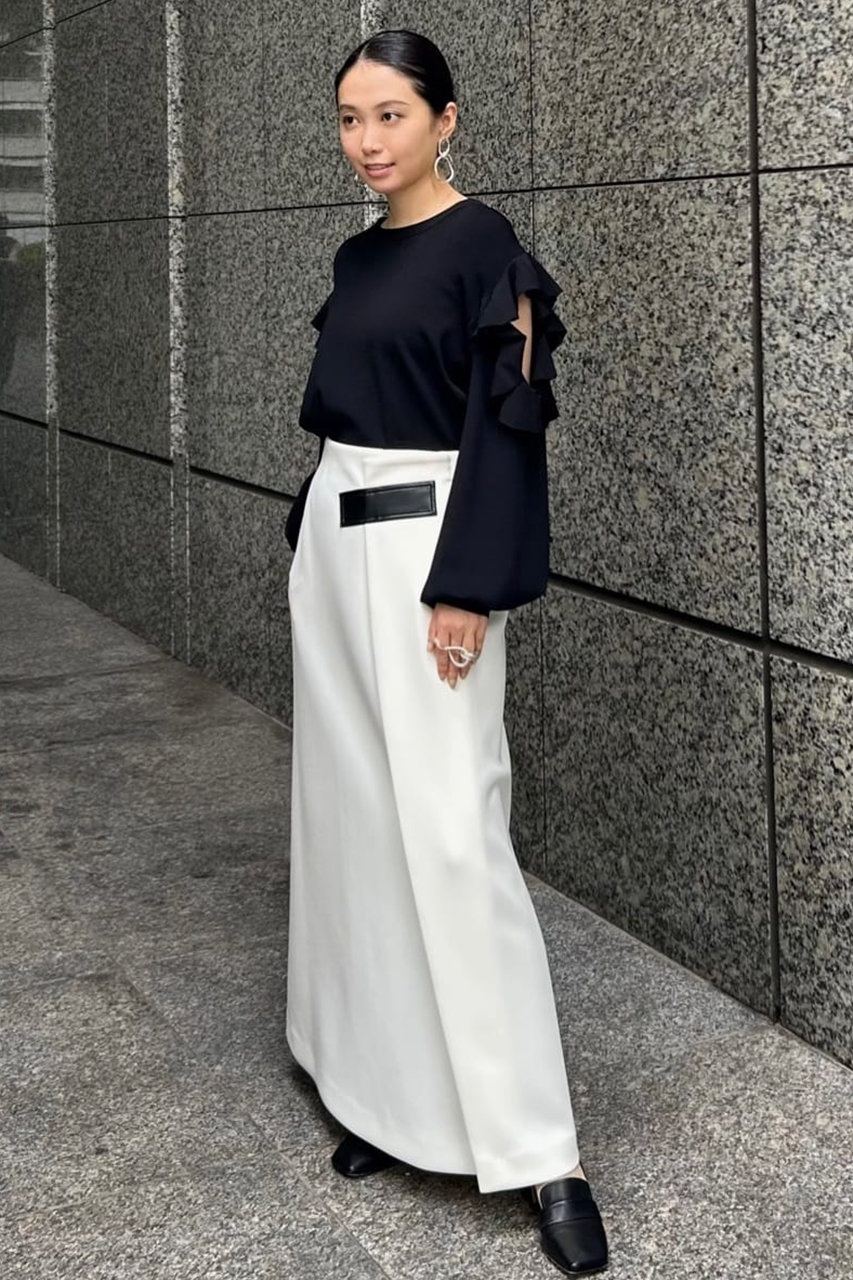 ADORE(アドーア)｜スキューバジャージースカート/ホワイト の通販