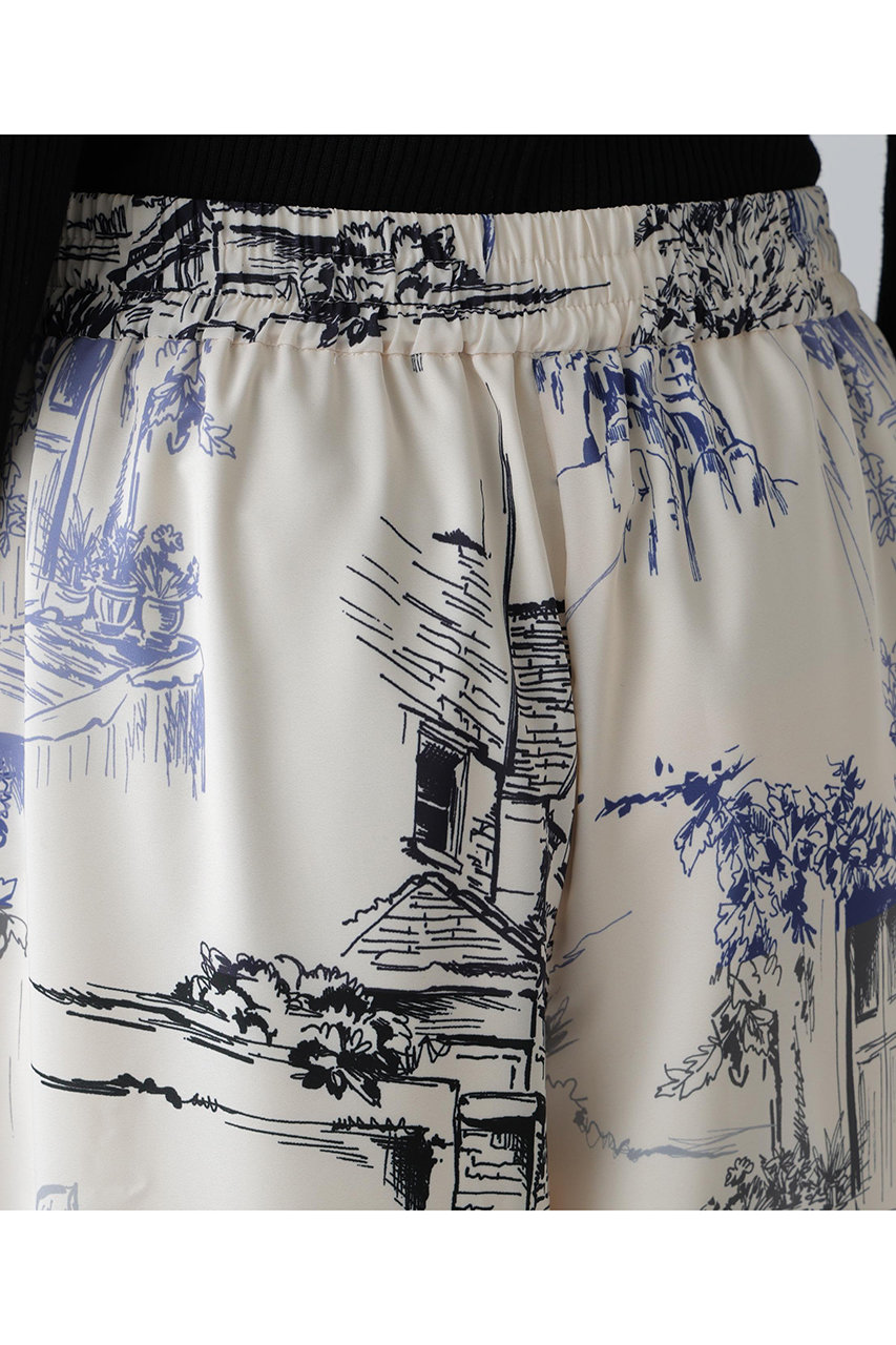 ADORE(アドーア)｜サウダージプリントパンツ/ブラック の通販