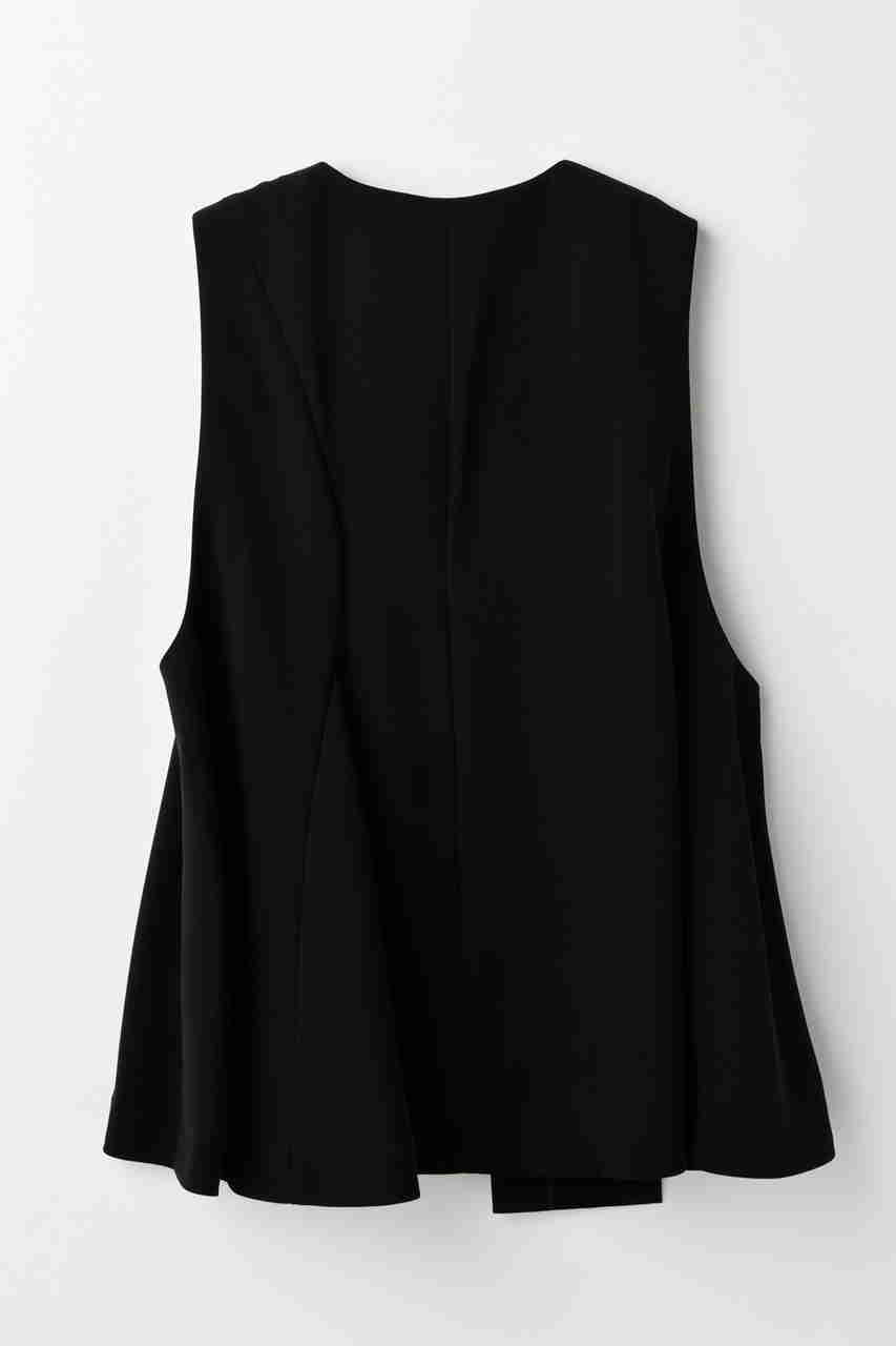 ENFOLD(エンフォルド)｜FLARE VEST/ベスト/ブラック の通販｜ELLESHOP