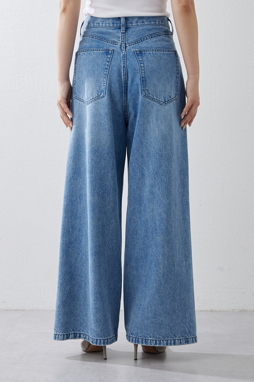 Whim Gazette(ウィム ガゼット)｜デニムタックパンツ/インディゴブルー