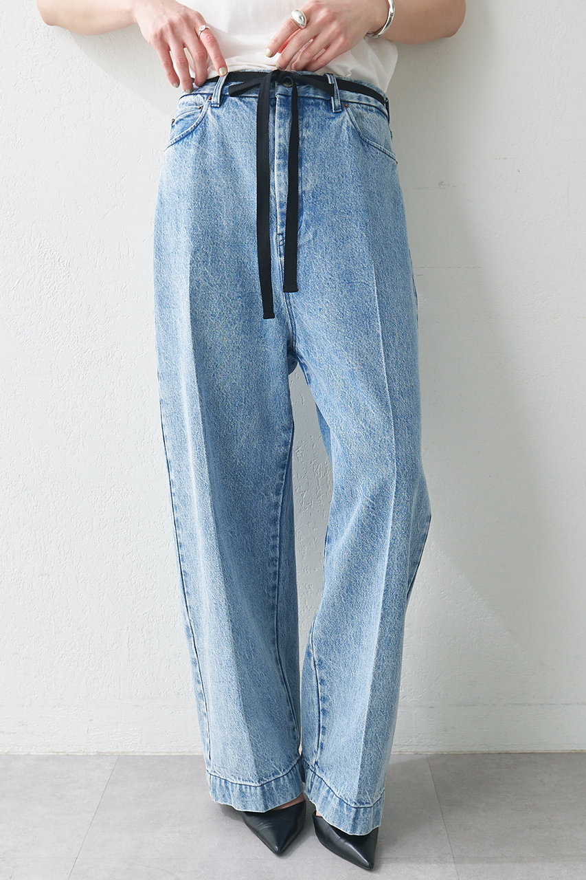 Whim Gazette(ウィム ガゼット)｜センタープレスデニムパンツ