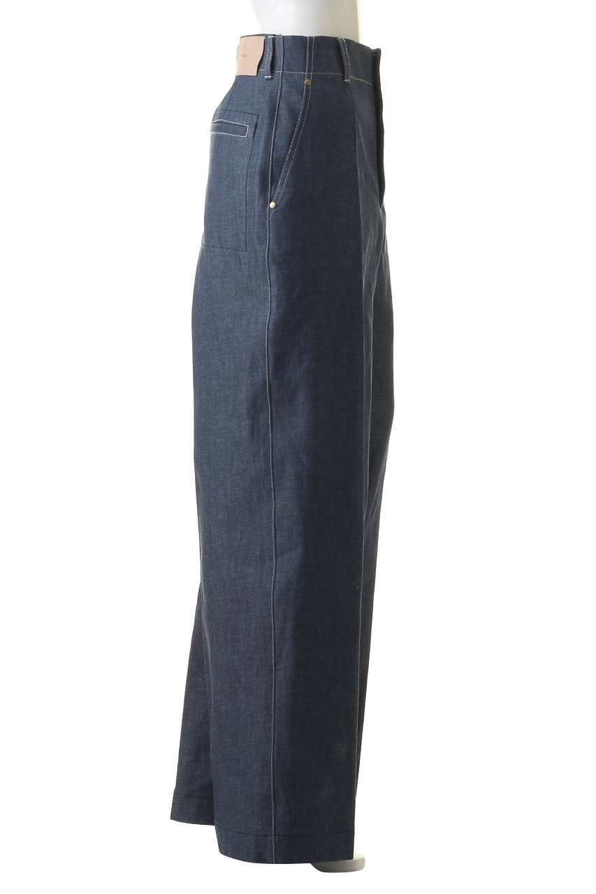 ebure(エブール)｜リアクティブデニム ワイドストレートパンツ