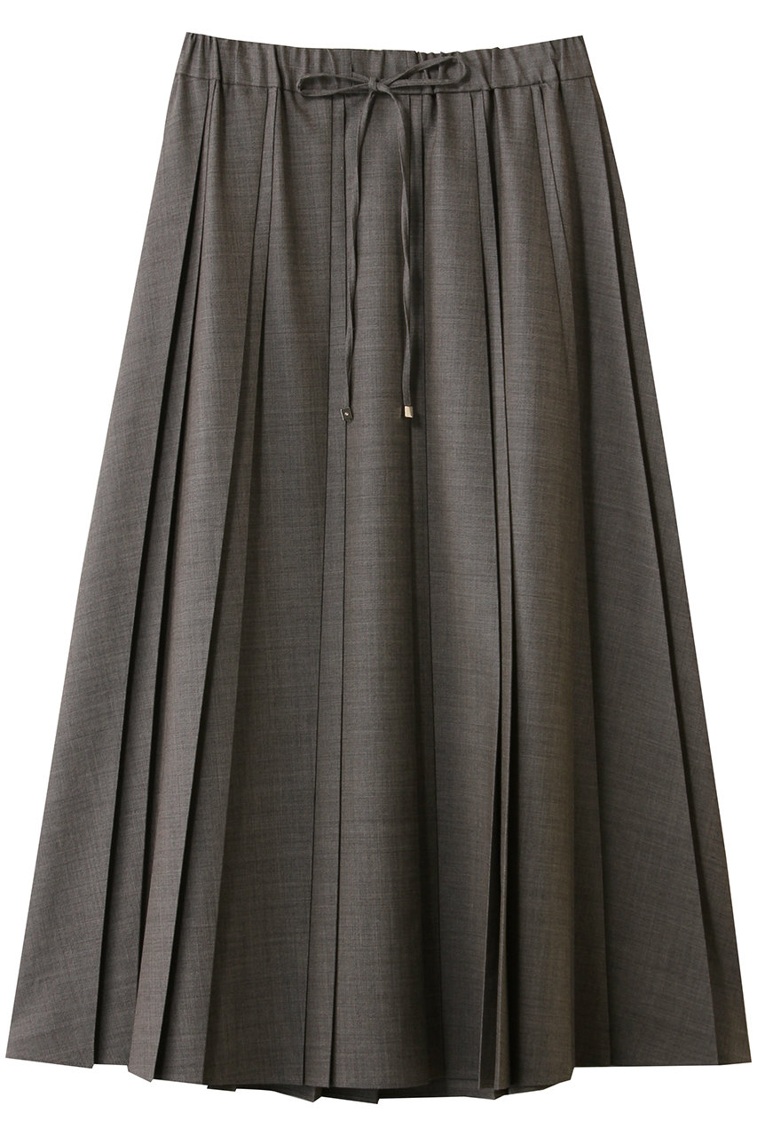 ebure(エブール)｜ドライシャンブレー ランダムプリーツスカート