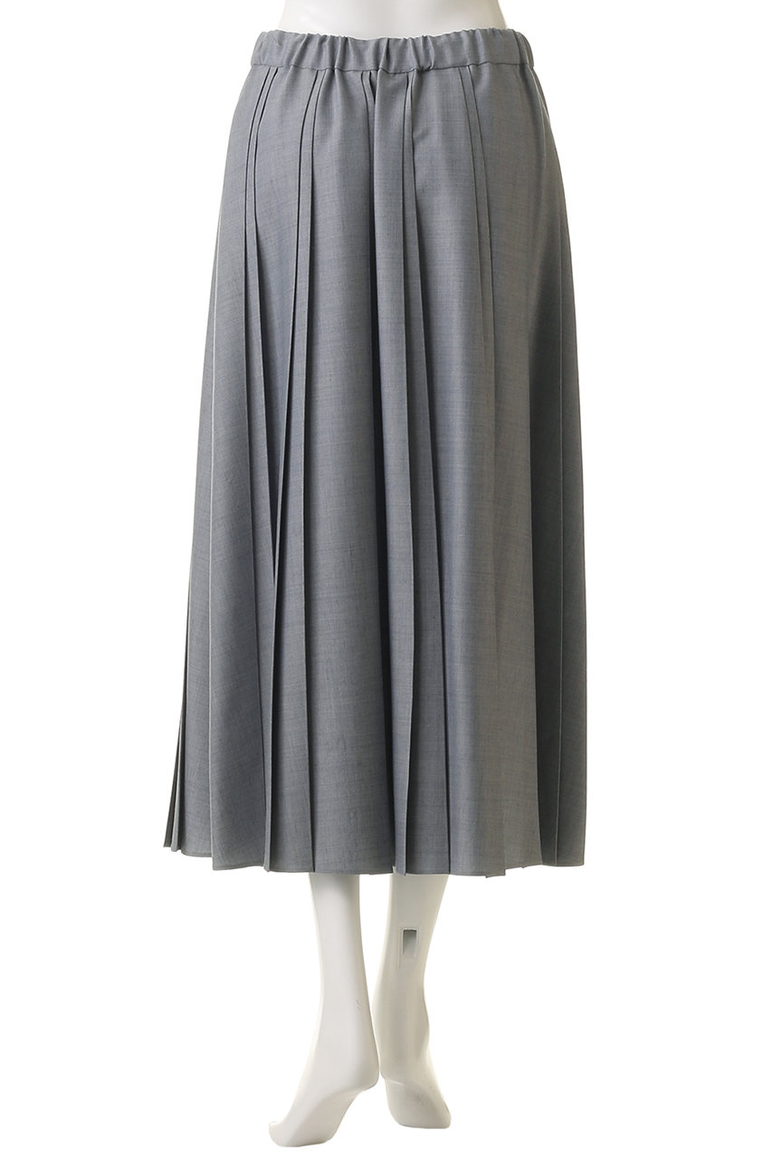 ebure(エブール)｜ドライシャンブレー ランダムプリーツスカート