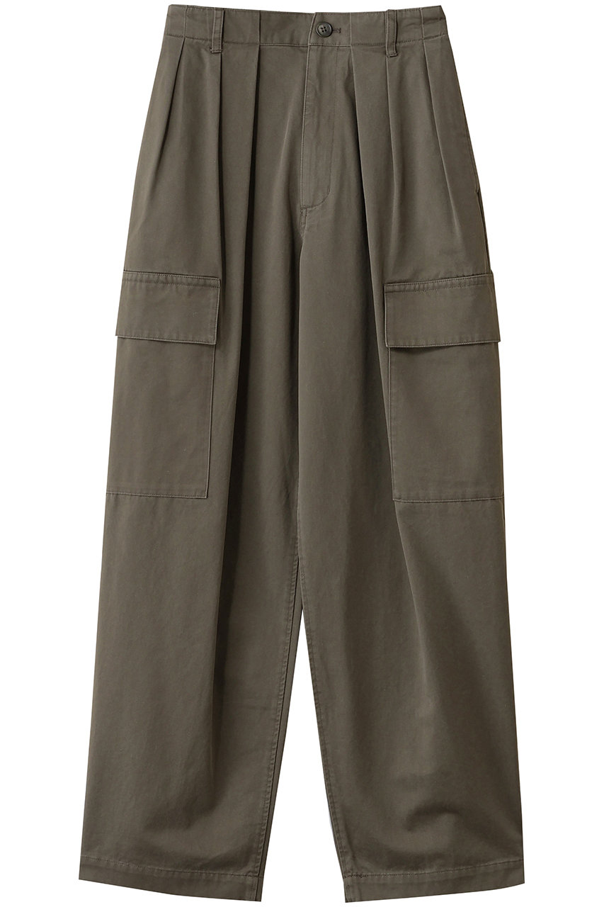 CLANE(クラネ)｜WIDE TUCK WORK PANTS/パンツ/KHAKI の通販｜ELLESHOP