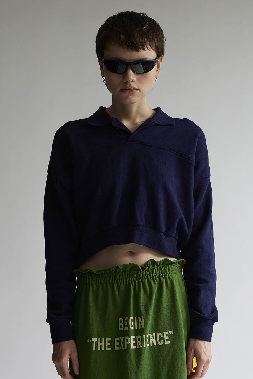 INSCRIRE(アンスクリア)｜Vintage スウェットショート プルオーバー