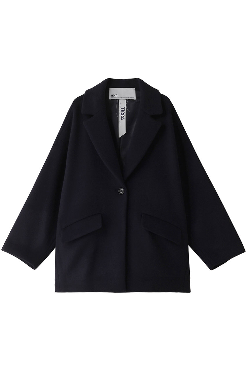 TICCA(ティッカ)｜ジャケコート/ネイビー の通販｜ELLESHOP・(エル