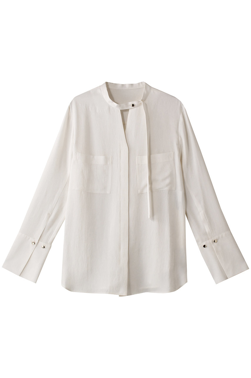 allureville(アルアバイル)｜フリュイドオーバーラップブラウス/オフ