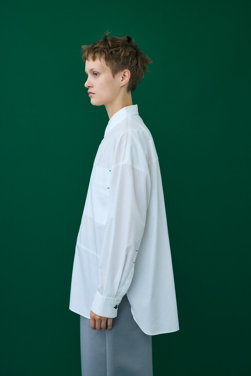 nagonstans(ナゴンスタンス)｜T/Cブロード SH/シャツ/Salt の通販