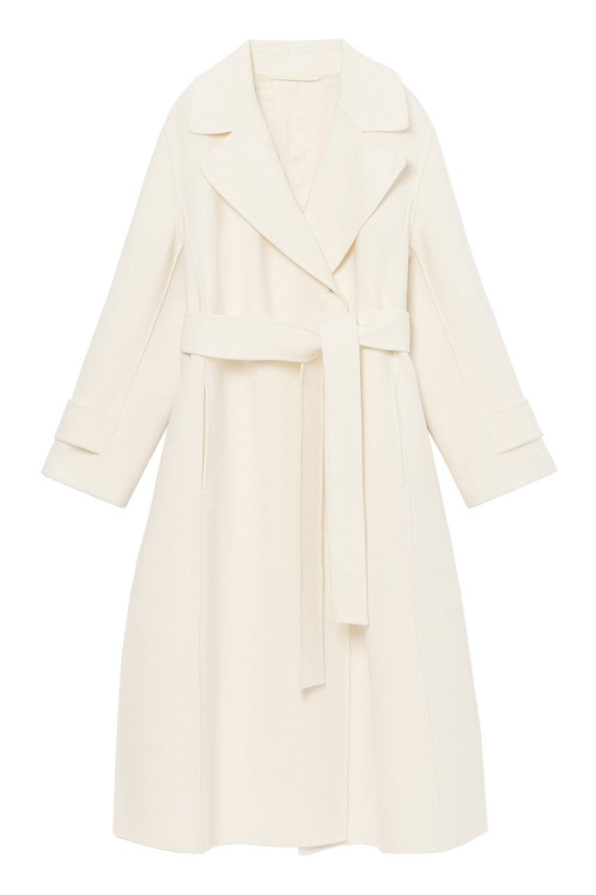 ANAYI(アナイ)｜パイルメルトンリバーテーラードコート/ホワイト の