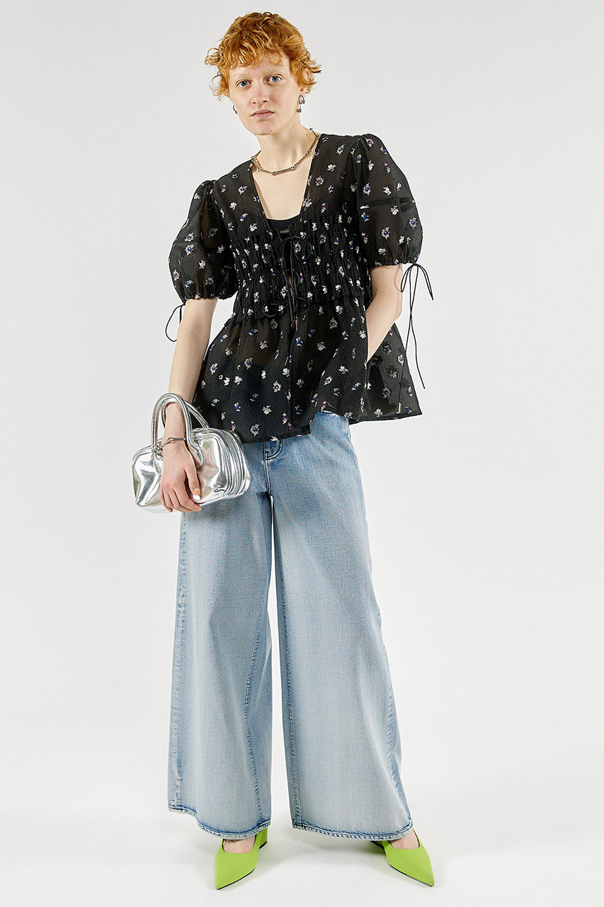 MAISON SPECIAL(メゾンスペシャル)｜Flower Jacquard 2way Puff Sleeve