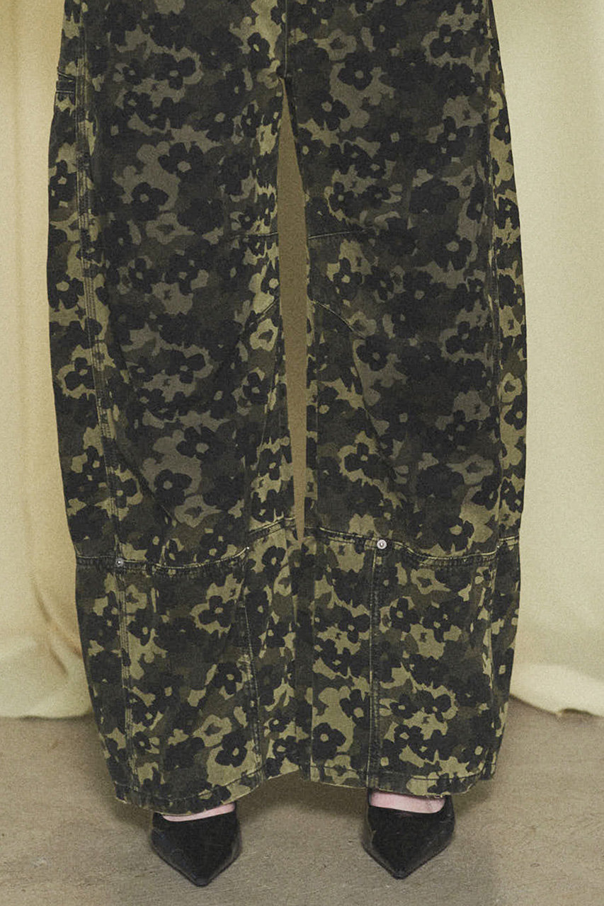 MAISON SPECIAL(メゾンスペシャル)｜Flower Camouflage Curve Pants