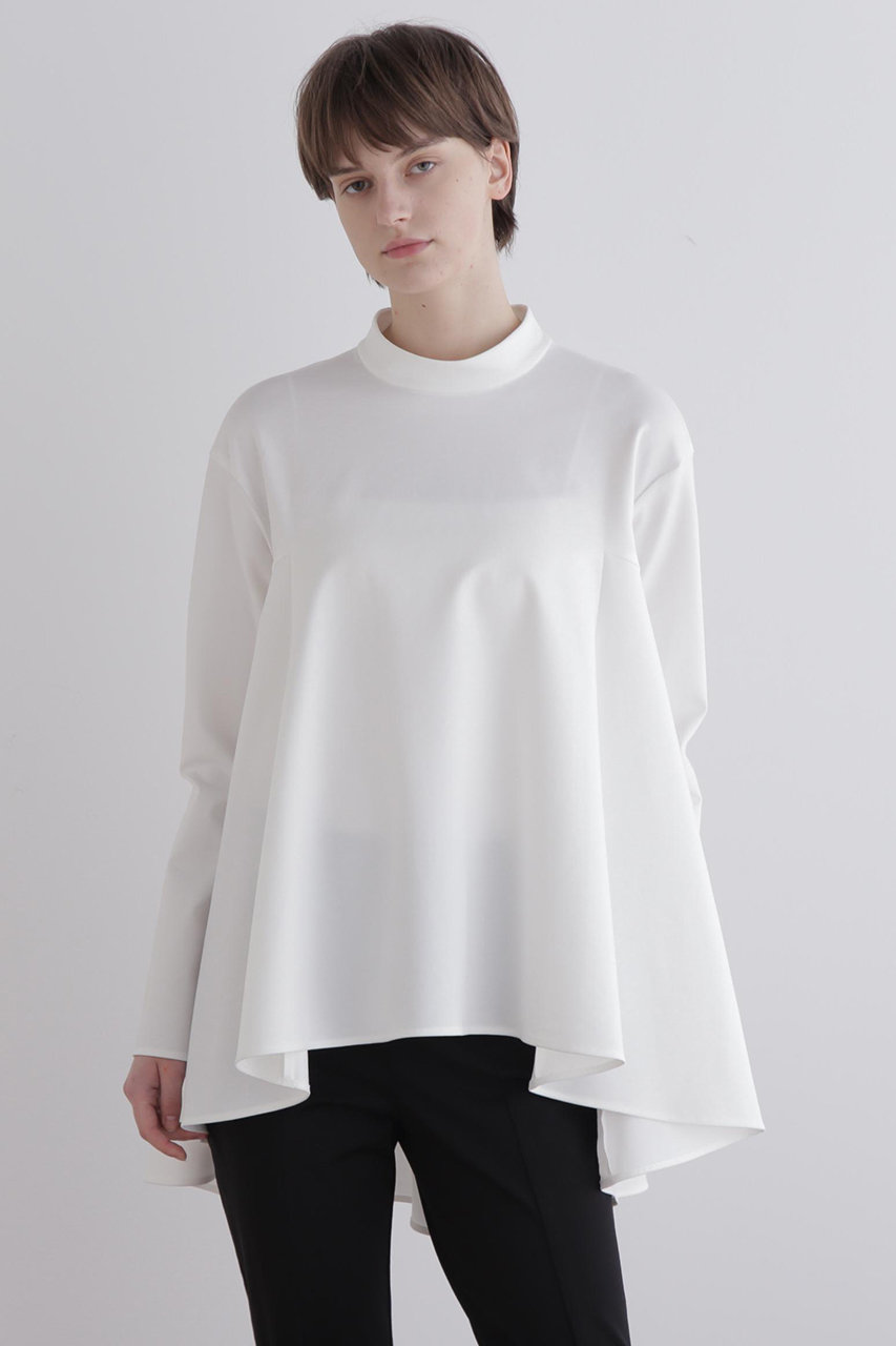 LE PHIL(ル フィル)｜ハイストレッチポンチスタンドカラーブラウス