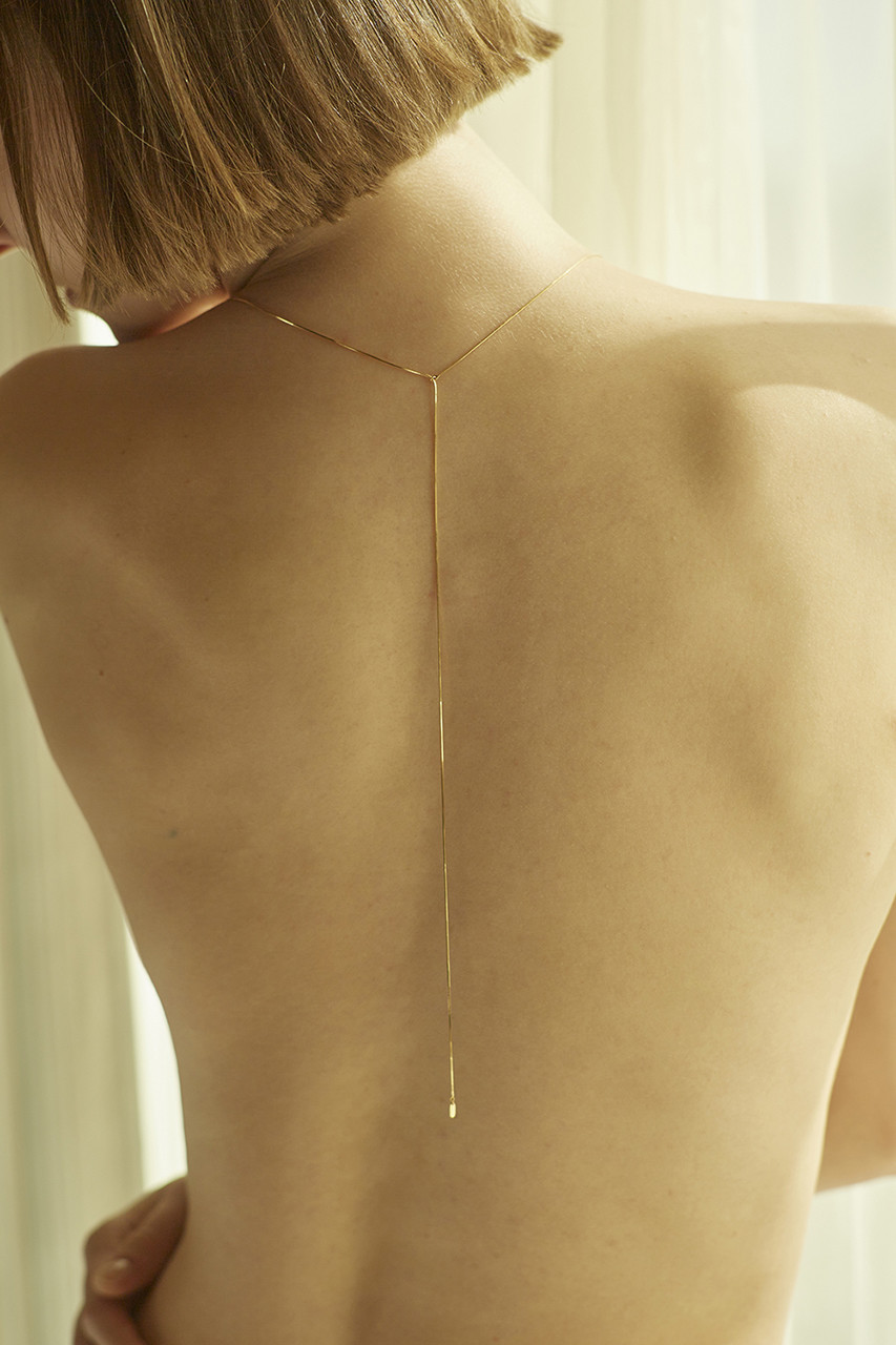 GIGI(ジジ)｜【受注生産】Aurora chain slide ネックレス/ゴールド の